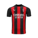 CAMISA RETRÔ DO MILAN 20/21 VERMELHO E PRETO